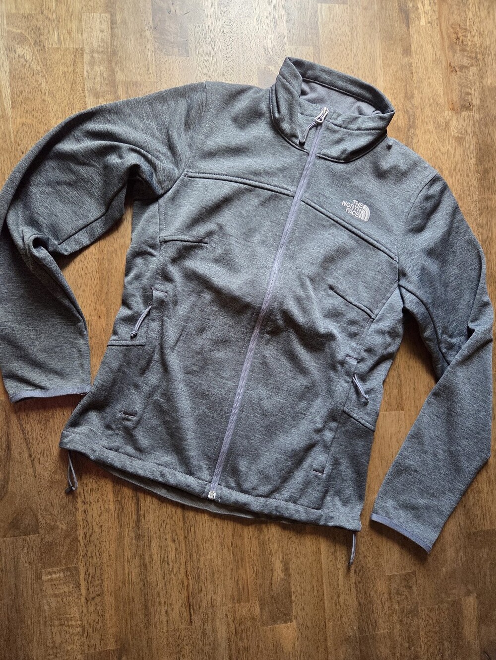 The North Face Gray Lightweight Full-Zip Sweater Jacket